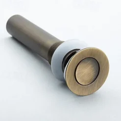 Electroplated Pop-up Water Drain With Overflow Superior Quality Faucet Accessory Antique Brass Golden and Black Finished