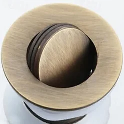 Electroplated Pop-up Water Drain With Overflow Superior Quality Faucet Accessory Antique Brass Golden and Black Finished