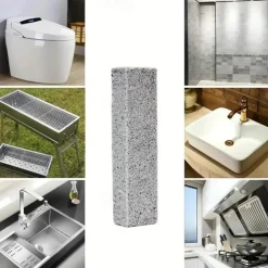 Eliminate Stubborn Hard Water Rings with this 1pc Pumice Stone Toilet Bowl Cleaner - Perfect for Bath/Pool/Household Cleaning! , Bathroom Tools