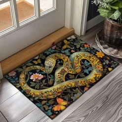 Enamel Snake Doormat Kitchen Mat Floor Mat Non-Slip Area Rug Oil Proof Rug Indoor Outdoor Mat Bedroom Decor Bathroom Mat Entrance Rug