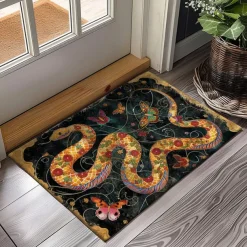 Enamel Snake Doormat Kitchen Mat Floor Mat Non-Slip Area Rug Oil Proof Rug Indoor Outdoor Mat Bedroom Decor Bathroom Mat Entrance Rug