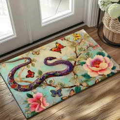 Enamel Snake Doormat Kitchen Mat Floor Mat Non-Slip Area Rug Oil Proof Rug Indoor Outdoor Mat Bedroom Decor Bathroom Mat Entrance Rug