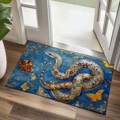 Enamel Snake Doormat Kitchen Mat Floor Mat Non-Slip Area Rug Oil Proof Rug Indoor Outdoor Mat Bedroom Decor Bathroom Mat Entrance Rug