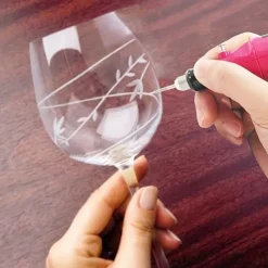 Engraving Tool Kit Multi-Functional Electric Corded Micro Engraver Etching Pen DIY Rotary Tool For Jewelry Glass Wood Metal Ceramic Plastic(U.S Model)