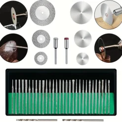 Engraving Tool Kit Multi-Functional Electric Corded Micro Engraver Etching Pen DIY Rotary Tool For Jewelry Glass Wood Metal Ceramic Plastic(U.S Model)