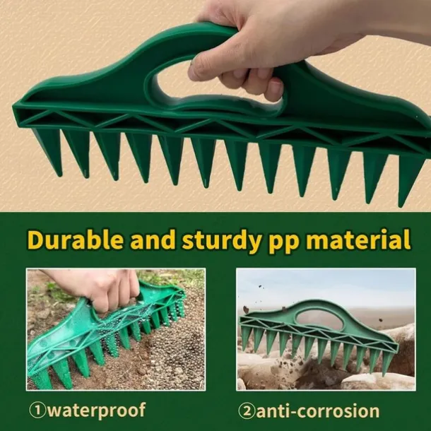 Ergonomic Handheld Plastic Gardening Puncher - Soil Quick Drilling Seed Spacer Tool for Vegetable Plant Sowing, Essential for Spring Sowing