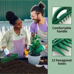 Ergonomic Handheld Plastic Gardening Puncher - Soil Quick Drilling Seed Spacer Tool for Vegetable Plant Sowing, Essential for Spring Sowing