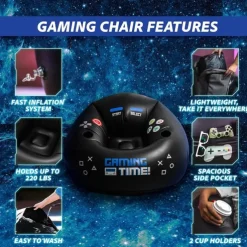 E-sports inflatable sofa chair creative internet cafe game back chair bedroom flocking lazy sofa