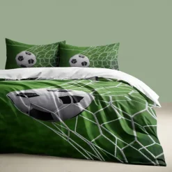 European Cup Football 3D Print 3-piece Duvet Set for Hotel Bedroom Hotel Football Fan Bedding Comfort Set 1 Duvet Cover 2 Pllowcases Queen Size Bed Set