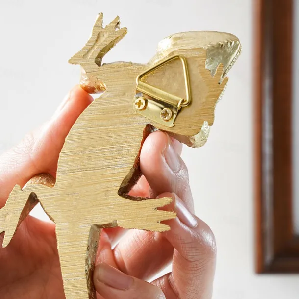 European Style Lizard Wall Decoration Gold Retro Wall Decoration Tree Resin Material Handmade Handicraft Decorative Ornaments Suitable For Home Wall Decoration