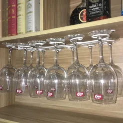 European-style Wine Glass Holder Wine Cabinet Tall Glass Holder Creative Upside Down Hanging Glass Holder Hanging Glass Holder Household Wine Glass Holder