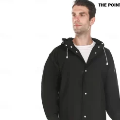 Eva Adult Wrapped Raincoat Men And Women Protective Jacket , Fashion Mountaineering Fishing Transparent Thickened Black Rain Gear