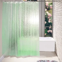 EVA Clear Shower Curtain Liner, Water Repellent Shower Curtain for Bathroom Shower Stall, Water Cube, 72x72 Inches