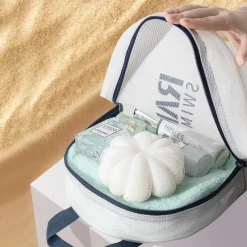 EVA Waterproof Travel Bag Swim and Gym Bag, Large Capacity Travel Toiletry Organizer, Portable Beach Bag for Shower Essentials