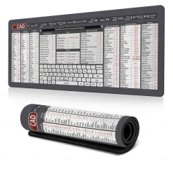 Excel Cheat Sheet Desk Mat, XL Mouse Pad with Shortcuts, 31.5"x11.8" or 35.4"x15.7", Desk Protector, Non-Slip, Waterproof, Office Work & Gaming, Productivity Gift for Professionals & Students