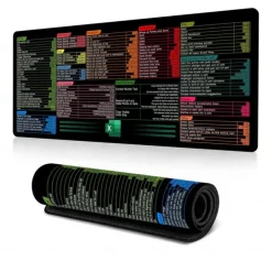Excel Cheat Sheet Desk Mat, XL Mouse Pad with Shortcuts, 31.5