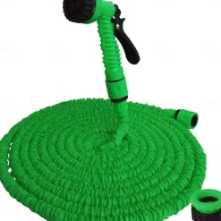 Expandable Garden Hose Leak-Proof Expandable Hose High-Pressure Telescopic Watering Pipe Magic Flexible Water Hose With 7 Function Spray Nozzle For Car Washing Garden Watering Car Accessories