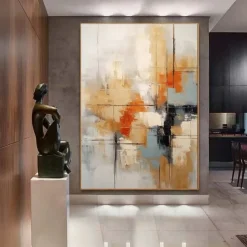 Extra Large abstract painting hand painted Beige white red textured painting Colors abstract wall art painting handmade modern abstract canvaslarge acrylic canvas art painting