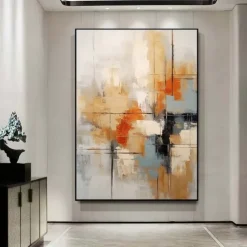 Extra Large abstract painting hand painted Beige white red textured painting Colors abstract wall art painting handmade modern abstract canvaslarge acrylic canvas art painting