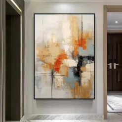 Extra Large abstract painting hand painted Beige white red textured painting Colors abstract wall art painting handmade modern abstract canvaslarge acrylic canvas art painting