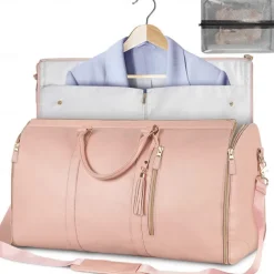 Extra Large Capacity Foldable Travel Bag - Multifunctional Organizer, PU Carry-On Luggage with Spacious Storage