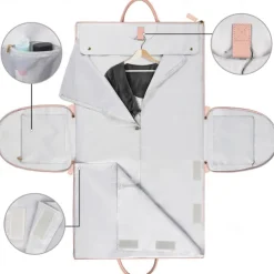 Extra Large Capacity Foldable Travel Bag - Multifunctional Organizer, PU Carry-On Luggage with Spacious Storage