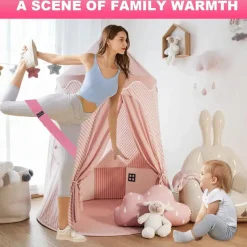 Fabric Resistance Bands for Working Out, 6Pack Non-Slip Exercise Bands for Women and Men, Fabric Booty Bands for Home, Fitness, Pilates, Stretching