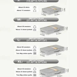 Fabric Storage Box with Clear Window – Quilt, Clothing, and Miscellaneous Organizer Bag