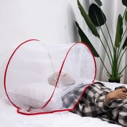 Face and head mini portable no installation mosquito proof encrypted mesh foldable small business travel new mosquito net