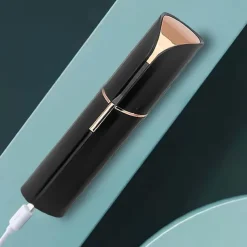 Facial Hair Removal For Women Painless Hair Remover, Waterproof Shaver Razor Hair Remover With LED Light For Face Bikini Peach Fuzz Upper Mustache Lip Chin (Matte Black)