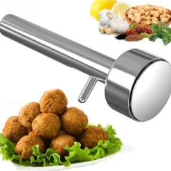 Falafel Scoop - Stainless Steel Professional Falafel Maker Scoop | Stainless-Steel Falafel Maker Tool Food Safe and Non-Sticky Falafel Baller Scoop Mold