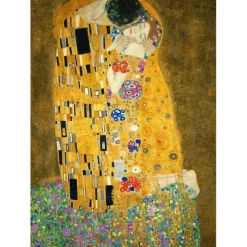 Famous Gustav Klimt Wall Art Canvas The Kiss Adele Bloch Bauer Prints and Posters Pictures Decorative Fabric Painting For Living Room Pictures No Frame