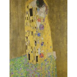 Famous Gustav Klimt Wall Art Canvas The Kiss Adele Bloch Bauer Prints and Posters Pictures Decorative Fabric Painting For Living Room Pictures No Frame
