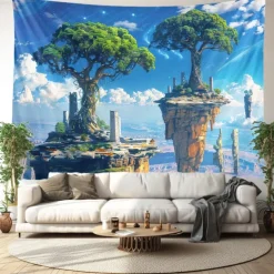 Fantasy Tree of Life Hanging Tapestry Wall Art Large Tapestry Mural Decor Photograph Backdrop Blanket Curtain Home Bedroom Living Room Decoration