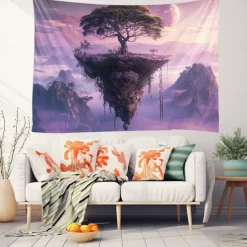 Fantasy Tree of Life Hanging Tapestry Wall Art Large Tapestry Mural Decor Photograph Backdrop Blanket Curtain Home Bedroom Living Room Decoration