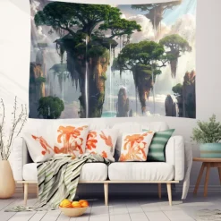 Fantasy Tree of Life Hanging Tapestry Wall Art Large Tapestry Mural Decor Photograph Backdrop Blanket Curtain Home Bedroom Living Room Decoration