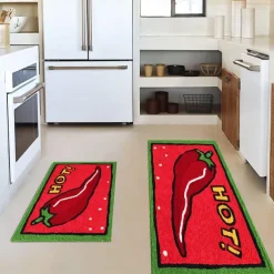 Farmhouse Chicken Area Rug Kitchen Mat Non-Slip Oil Proof Floor Mat Livingroom Rug Indoor Outdoor Mat Bedroom Decor Bathroom Mat Entrance Rug Door Mat