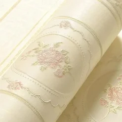 Farmhouse Style Wallpaper Non-woven Wallpaper Adhesive Required Wall Mural,Cabinet Furniture Countertop Paper Roll Wallpaper,20.8