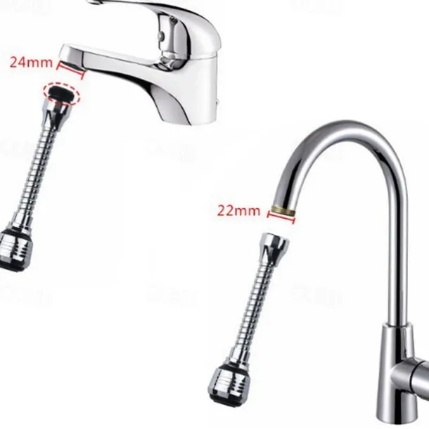 Faucet Accessories,360° Rotatble Kitchen Faucet Nozzle Adapter Bathroom Faucet Accessories Filter Sprayers Tap Water-saving Device