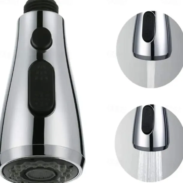 Faucet Accessories,Excellent Quality ABS/PC Helmet Lining-Surface Treatment-Chrome Faucet Spout Replacement Parts for Pull Down Kitchen Faucet