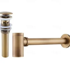 Faucet accessory - Superior Quality Pop-up Water Drain With Overflow Contemporary Copper Electroplated