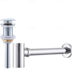 Faucet accessory - Superior Quality Pop-up Water Drain With Overflow Contemporary Copper Electroplated