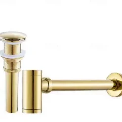 Faucet accessory - Superior Quality Pop-up Water Drain With Overflow Contemporary Copper Electroplated