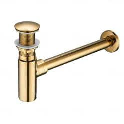 Faucet Accessory Superior Quality - Contemporary Copper Pop-up Water Drain Without Overflow Chrome