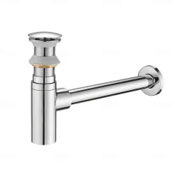Faucet Accessory Superior Quality - Contemporary Copper Pop-up Water Drain Without Overflow Chrome