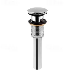 Faucet Accessory,Superior Quality Pop-up Water Drain With Overflow Contemporary Brass Chrome