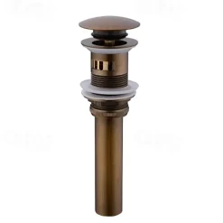 Faucet Accessory,Superior Quality Pop-up Water Drain With Overflow Contemporary Brass Chrome