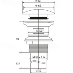 Faucet Accessory,Superior Quality Pop-up Water Drain With Overflow Contemporary Brass Chrome