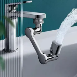 Faucet Extender 1080 Degree Extension, Universal Faucet Aerator Splash Kitchen Tap Filter Nozzle Bubbler Bathroom Kitchen Washroom 2 Spray Modes Faucet Aerator Attachment