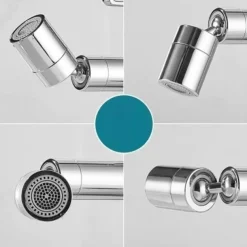 Faucet Extender Aerator 720° Swivel, Universal Splash Kitchen Tap Filter Bathroom Basin Faucet Spray Head Washroom, Water Saving Nozzle Sprayer Attachment